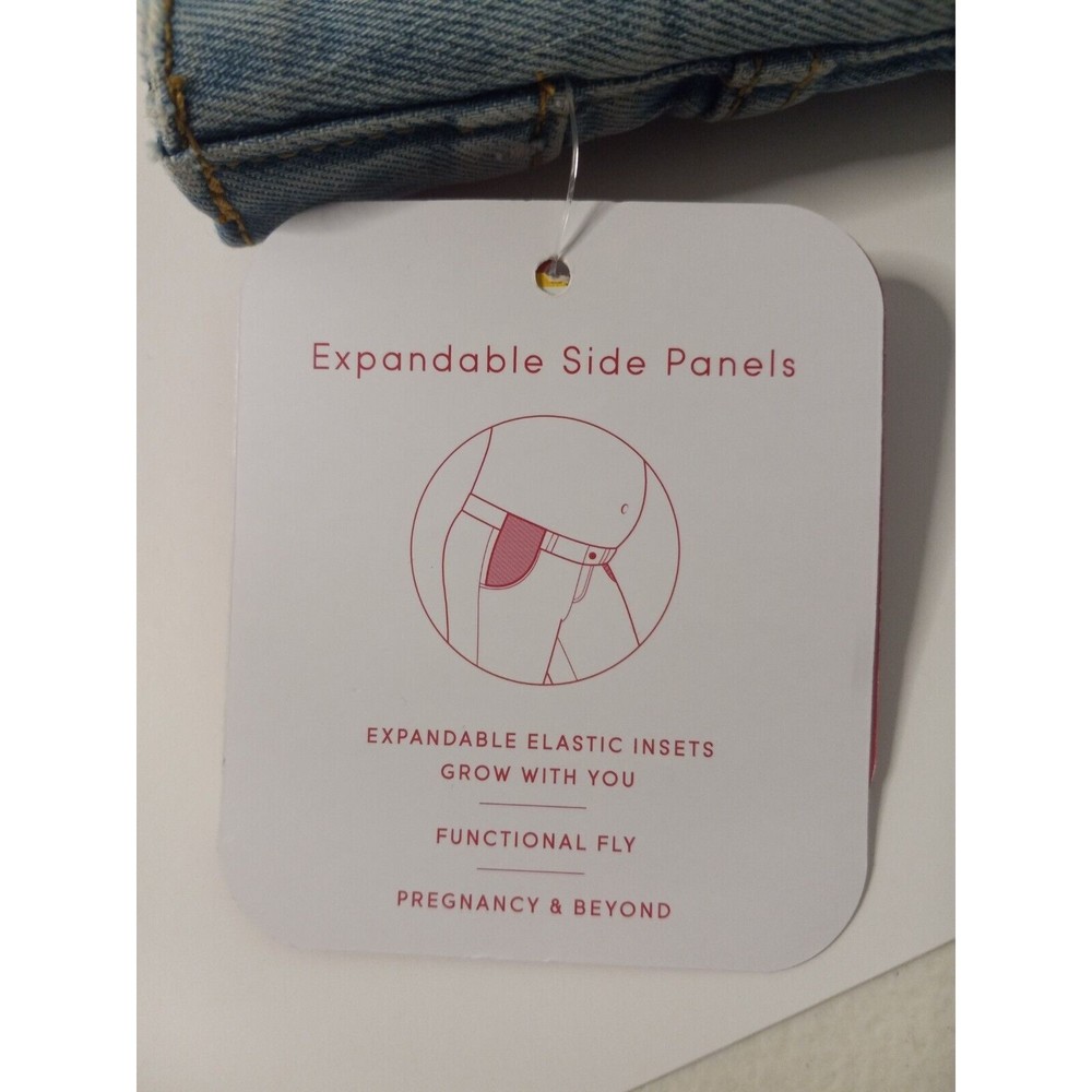 Under Belly Midi Maternity Jean Shorts - Isabel Maternity size 10 - Picture 5 of 5